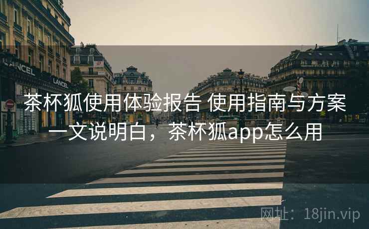 茶杯狐使用体验报告 使用指南与方案一文说明白，茶杯狐app怎么用